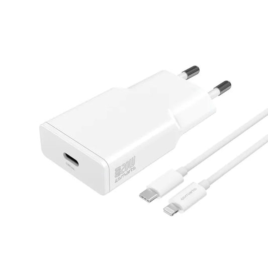 20W USB-C GaN Ladegerät inkl. USB-C-auf-Lightning Kabel (1,5 m) – Schnellladegerät weiß - Preis auf Anfrage